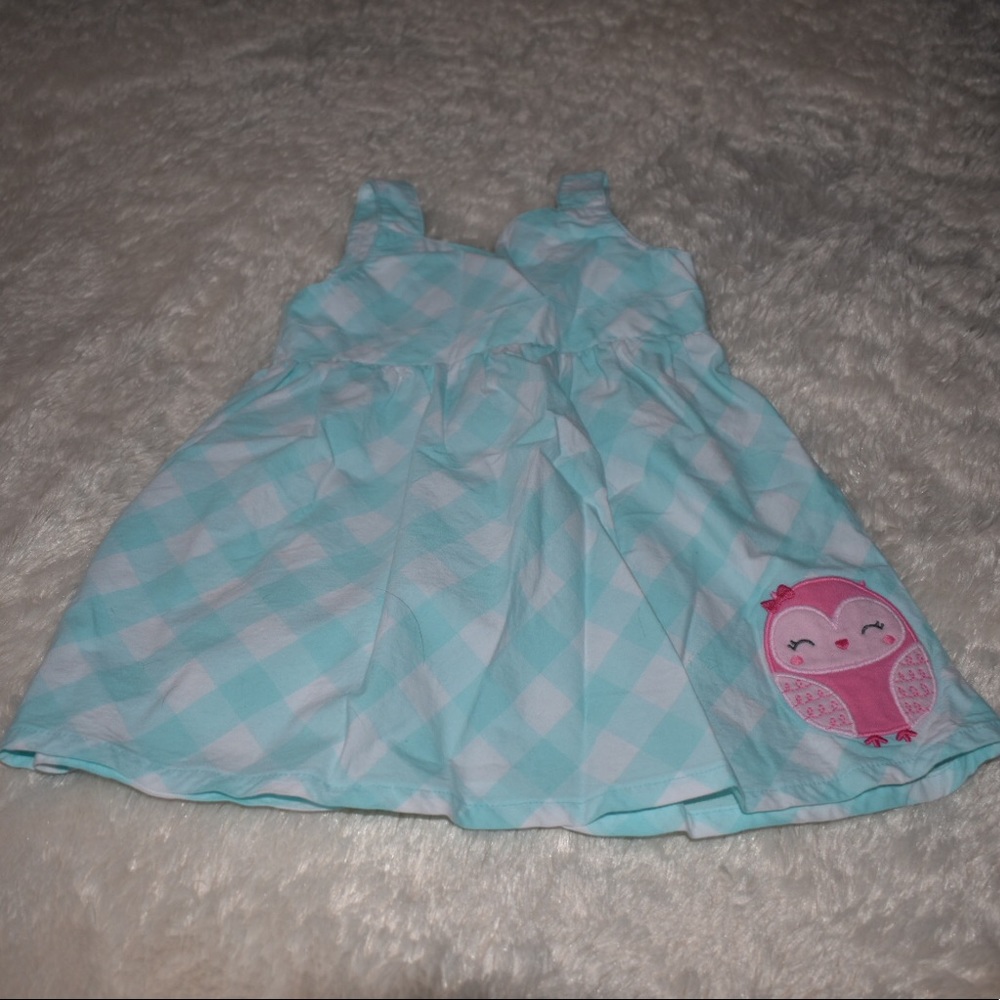Blue plaid dress